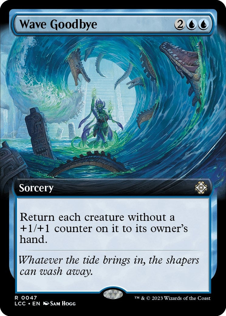 Wave Goodbye (Extended Art) (47) [LCC] - MTG Single
