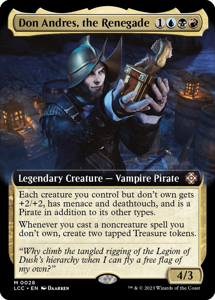 Don Andres the Renegade (Extended Art) (28) [LCC] - MTG Single