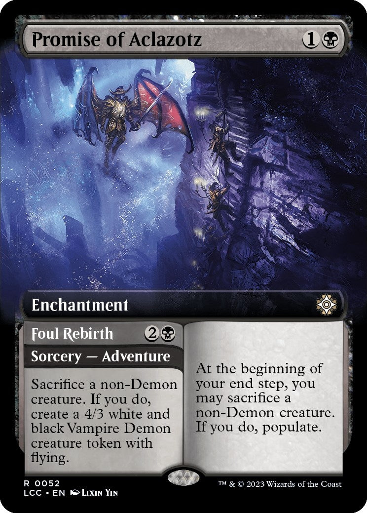 Promise of Aclazotz (Extended Art) (52) [LCC] - MTG Single