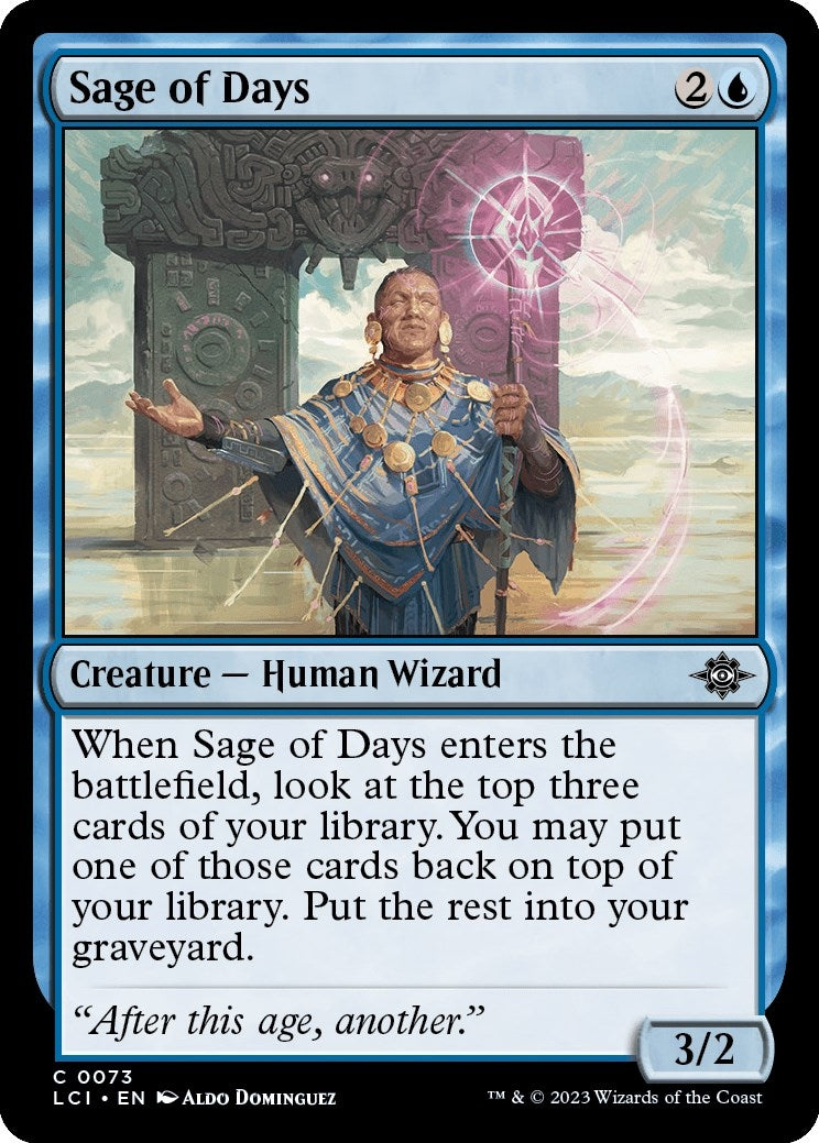 Sage of Days (73) [LCI] - MTG Single