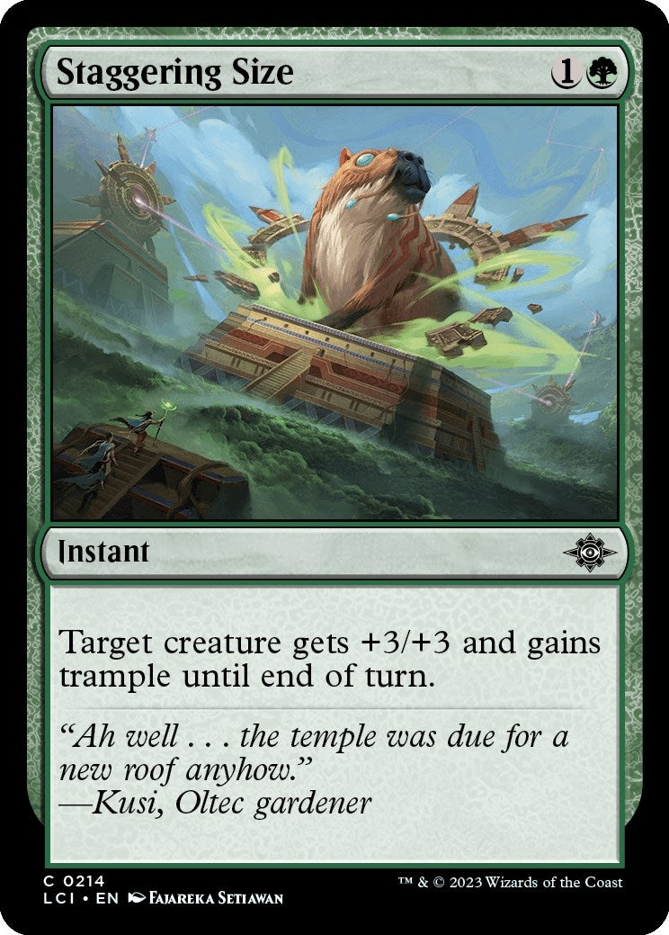 Staggering Size (214) [LCI] - MTG Single