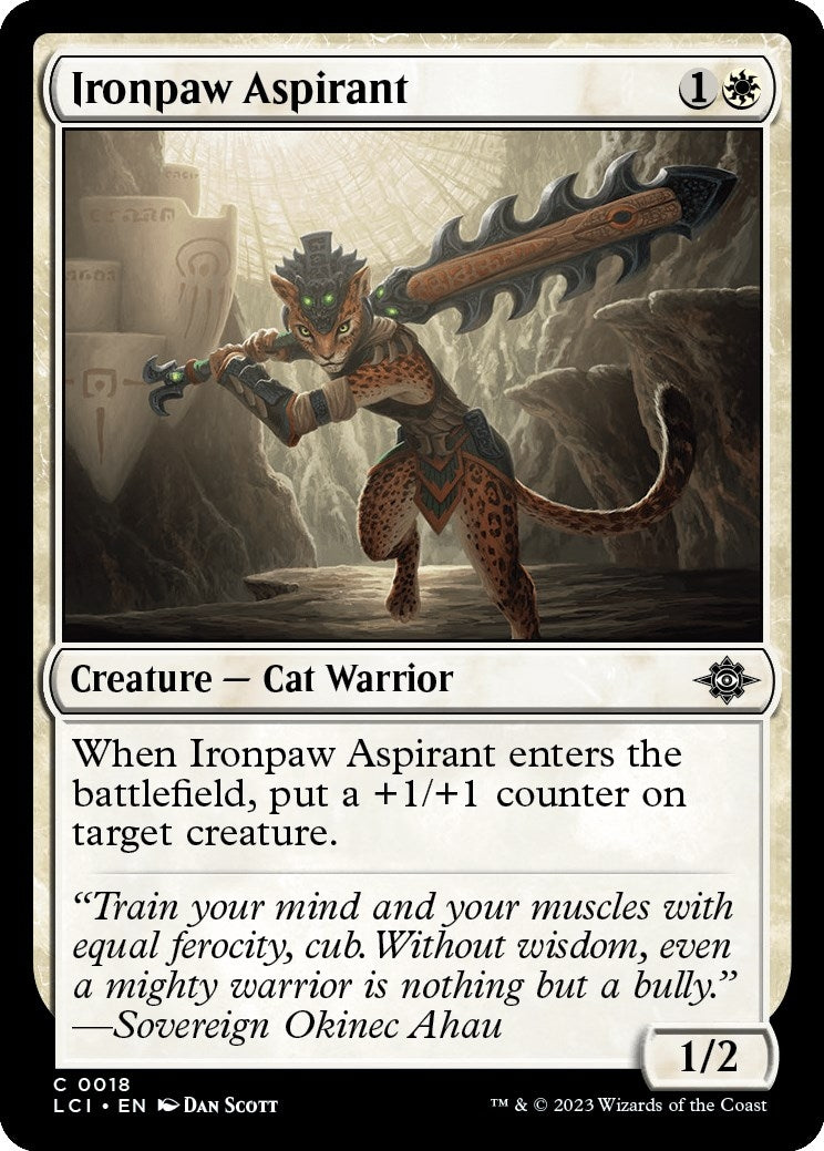 Ironpaw Aspirant (18) [LCI] - MTG Single