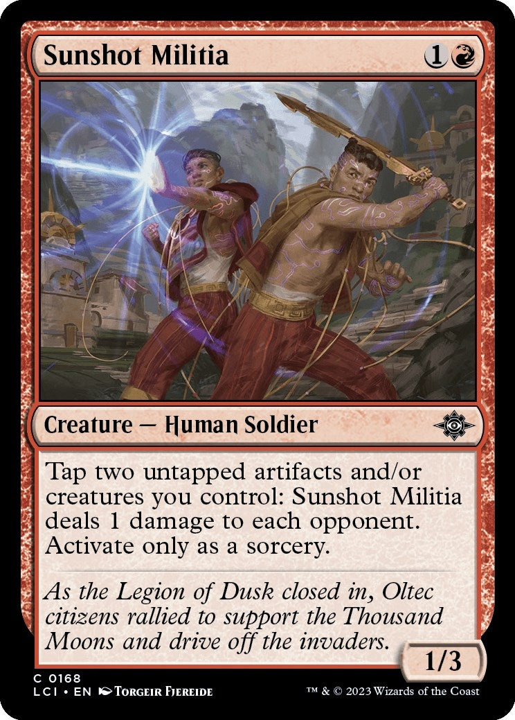 Sunshot Militia (168) [LCI] - MTG Single