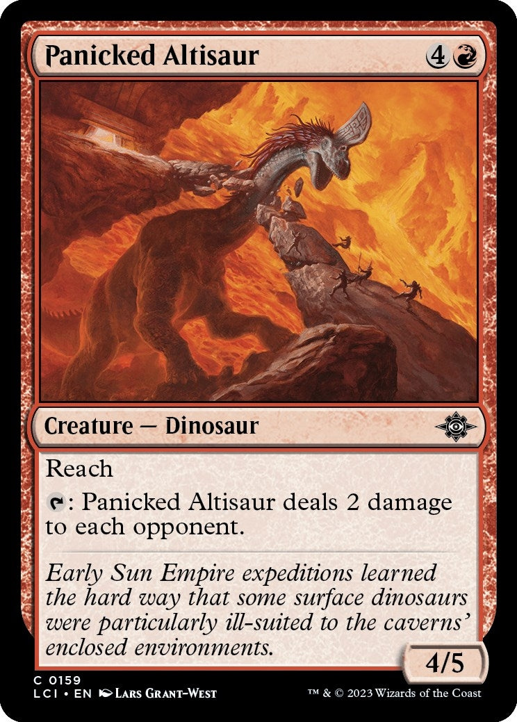 Panicked Altisaur (159) [LCI] - MTG Single