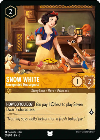 Snow White - Unexpected Houseguest (24) (2) - Disney Lorcana Single