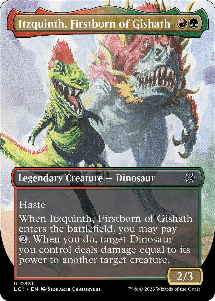 Itzquinth Firstborn of Gishath (Borderless) (331) [LCI] - MTG Single