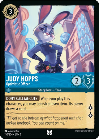 Judy Hopps - Optimistic Officer (152) (2) - Disney Lorcana Single