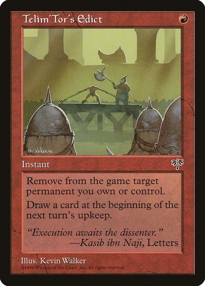 Telim’Tor’s Edict [MIR] - MTG Single