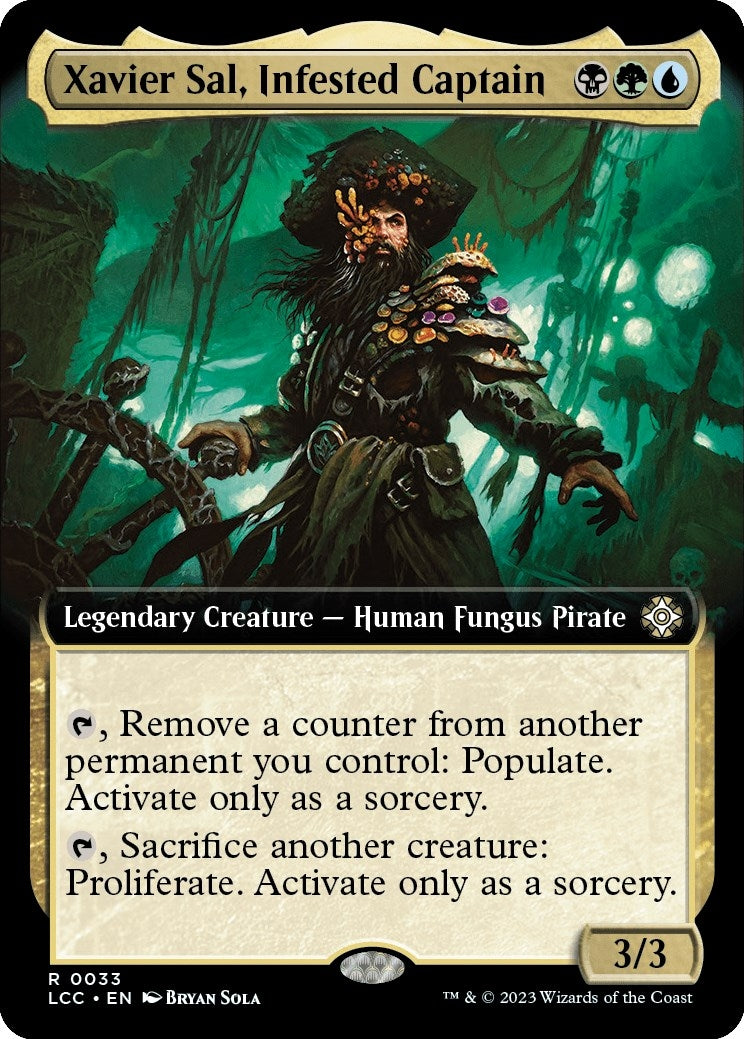 Xavier Sal Infested Captain (Extended Art) (33) [LCC] - MTG Single