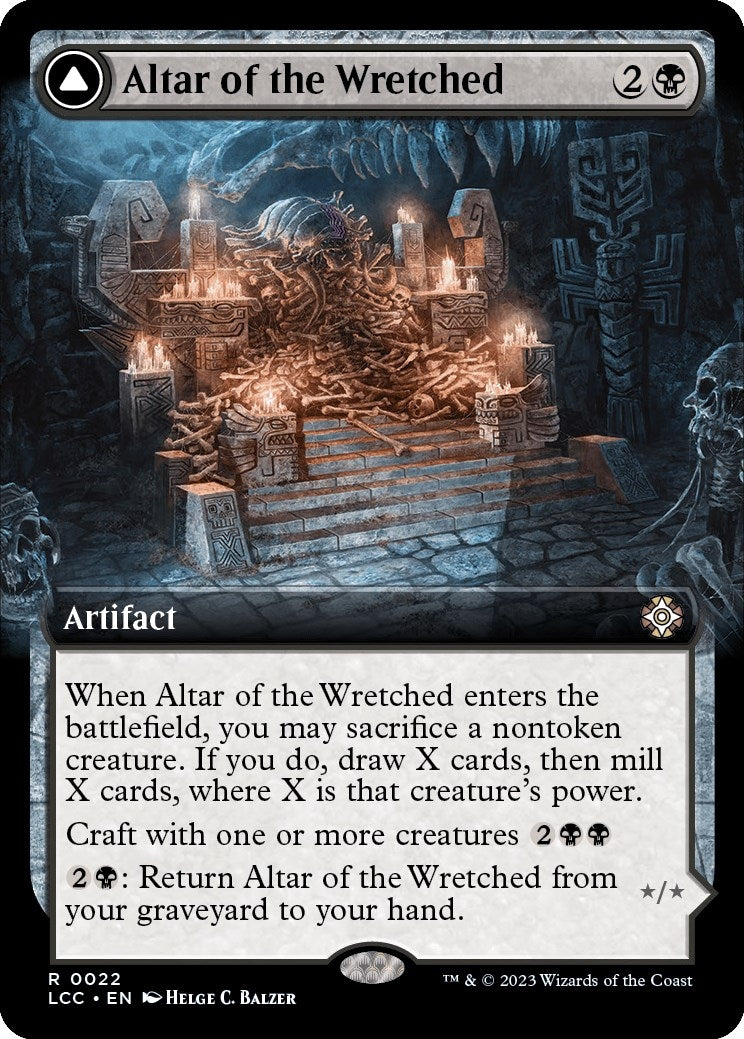 Altar of the Wretched (Extended Art) (22) [LCC] - MTG Single