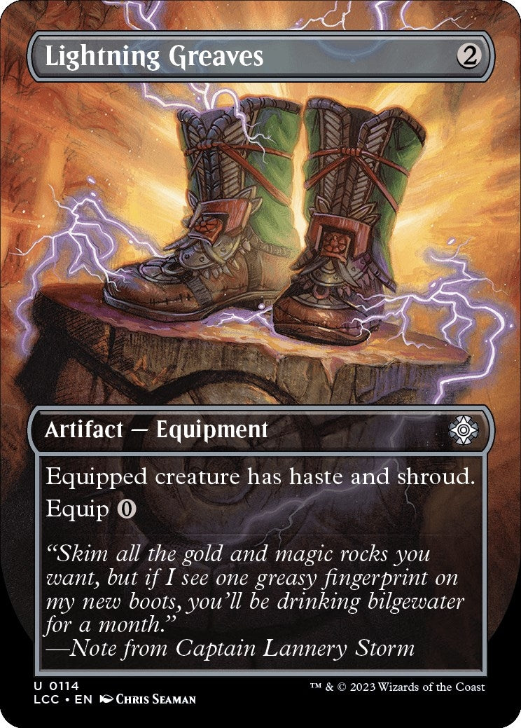 Lightning Greaves (Borderless) (114) [LCC] - MTG Single