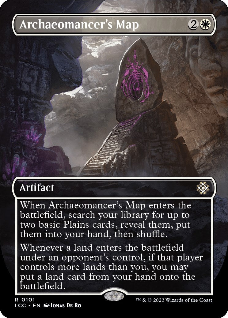 Archaeomancer’s Map (Borderless) (101) [LCC] - MTG Single