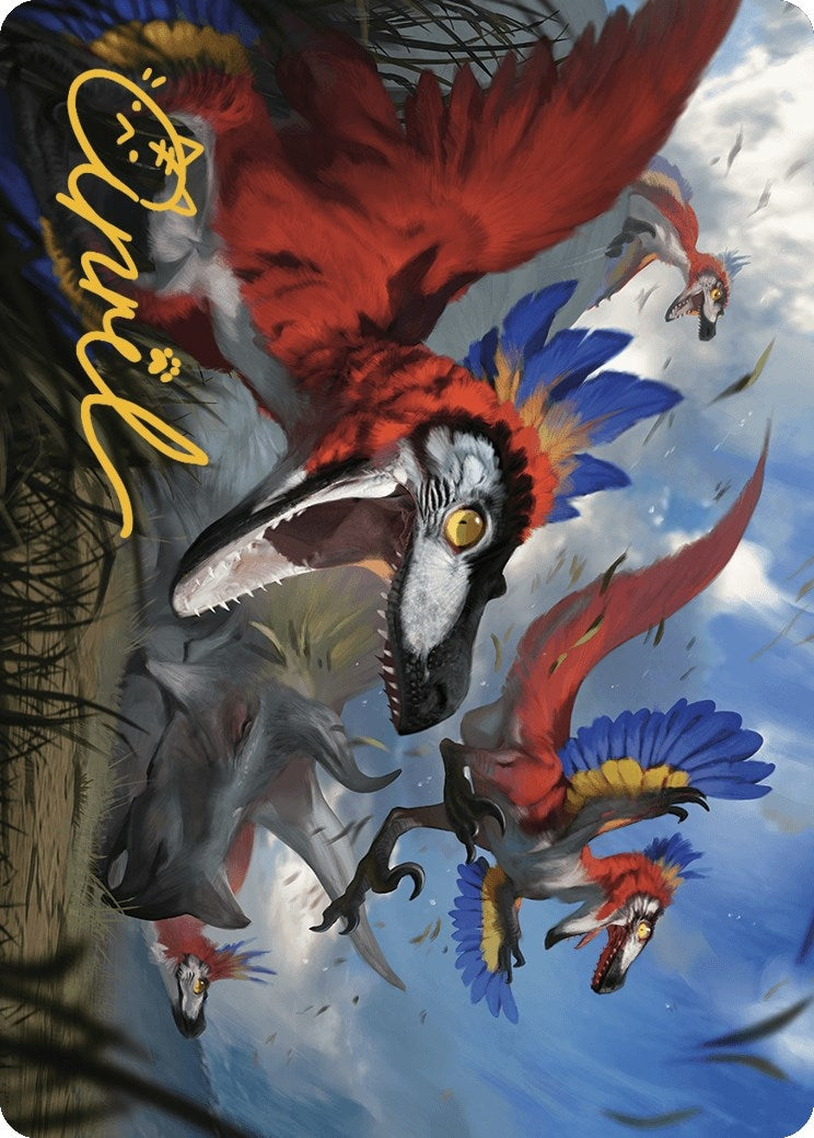 Wrathful Raptors Art Card (Gold-Stamped Signature) (77) [ASLCI] - MTG Single