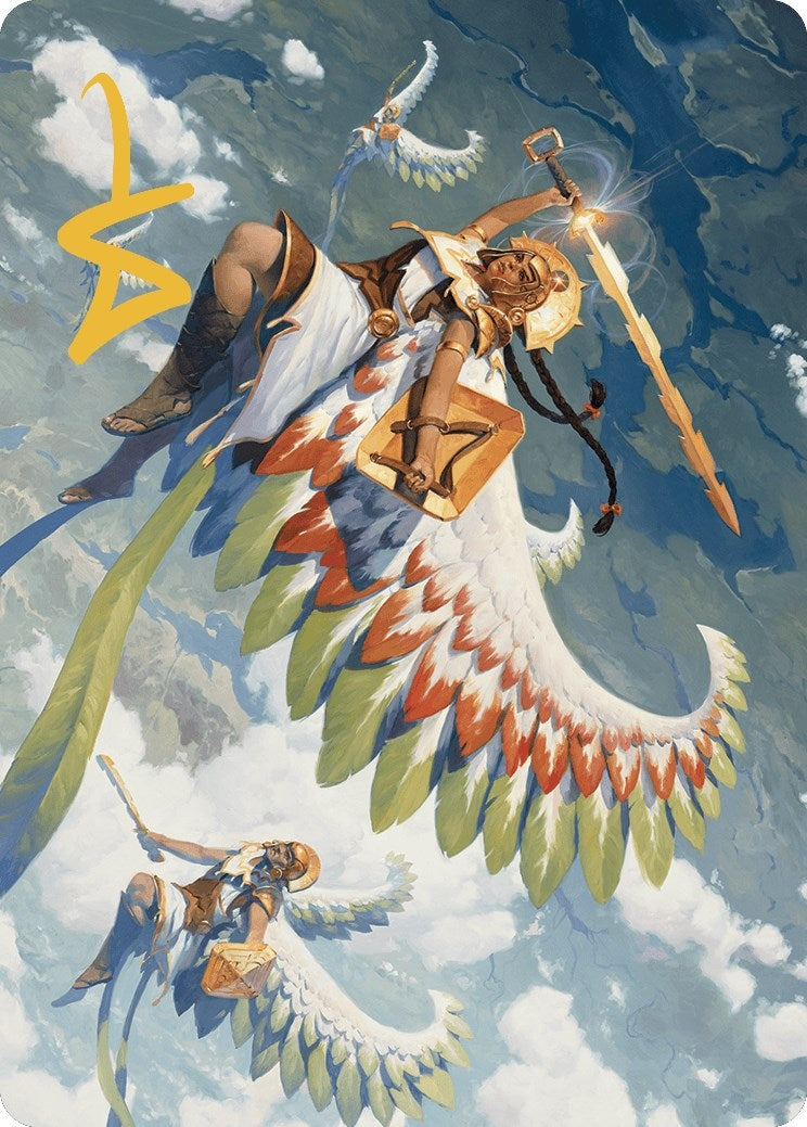 Resplendent Angel Art Card (5/81) (Gold-Stamped Signature) (5) [ASLCI] - MTG Single