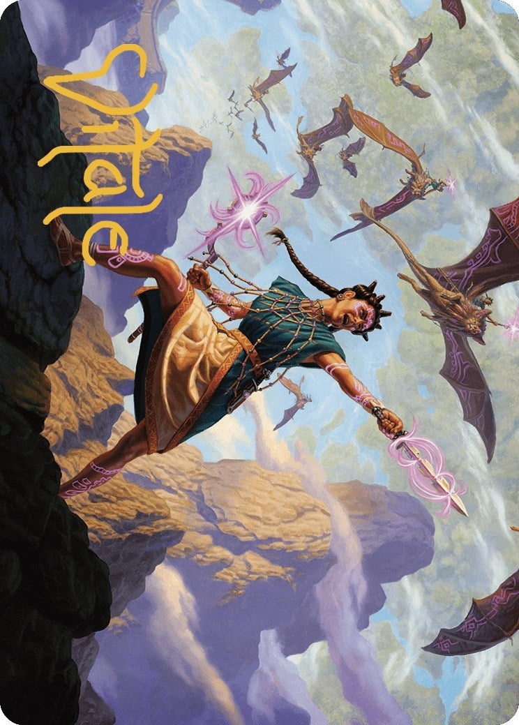 Warden of the Inner Sky Art Card (Gold-Stamped Signature) (7) [ASLCI] - MTG Single