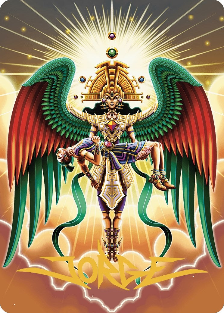 Resplendent Angel Art Card (59/81) (Gold-Stamped Signature) (59) [ASLCI] - MTG Single