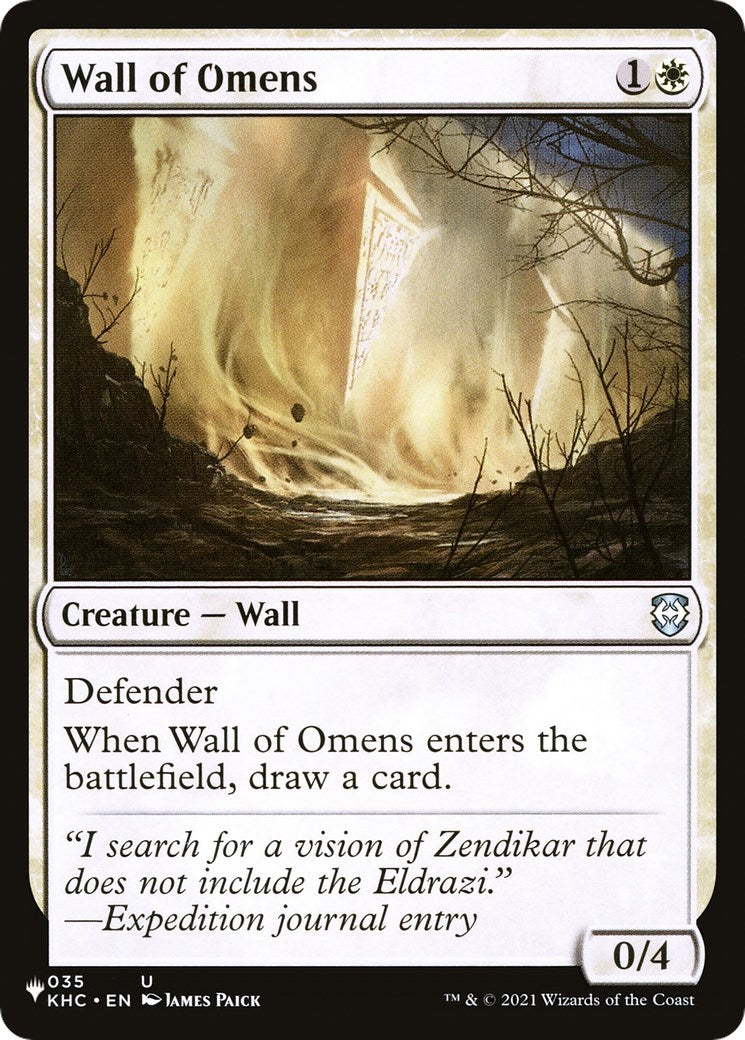 Wall of Omens (KHC) (35) [LIST] - MTG Single