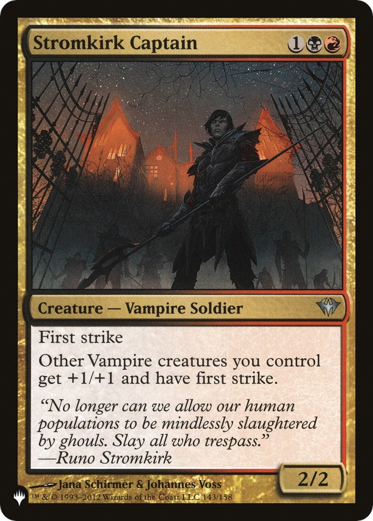 Stromkirk Captain (143) [LIST] - MTG Single