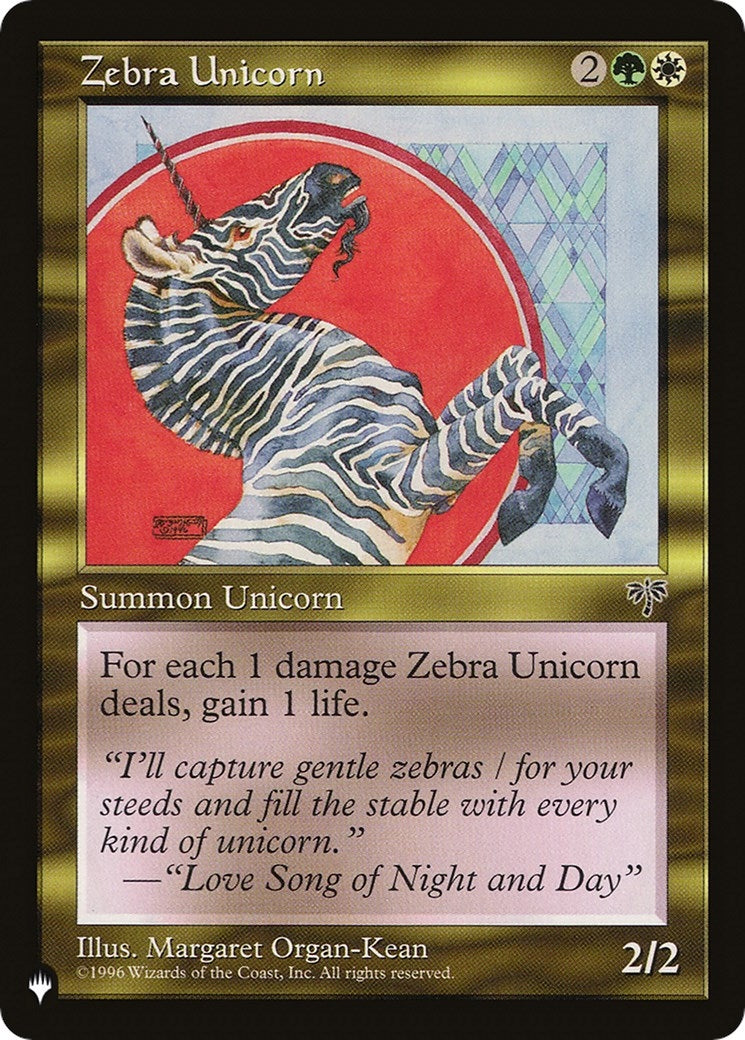 Zebra Unicorn [LIST] - MTG Single
