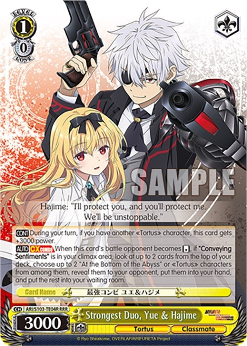 Strongest Duo Yue & Hajime (RRR) (10304) - Weiss Schwarz Single
