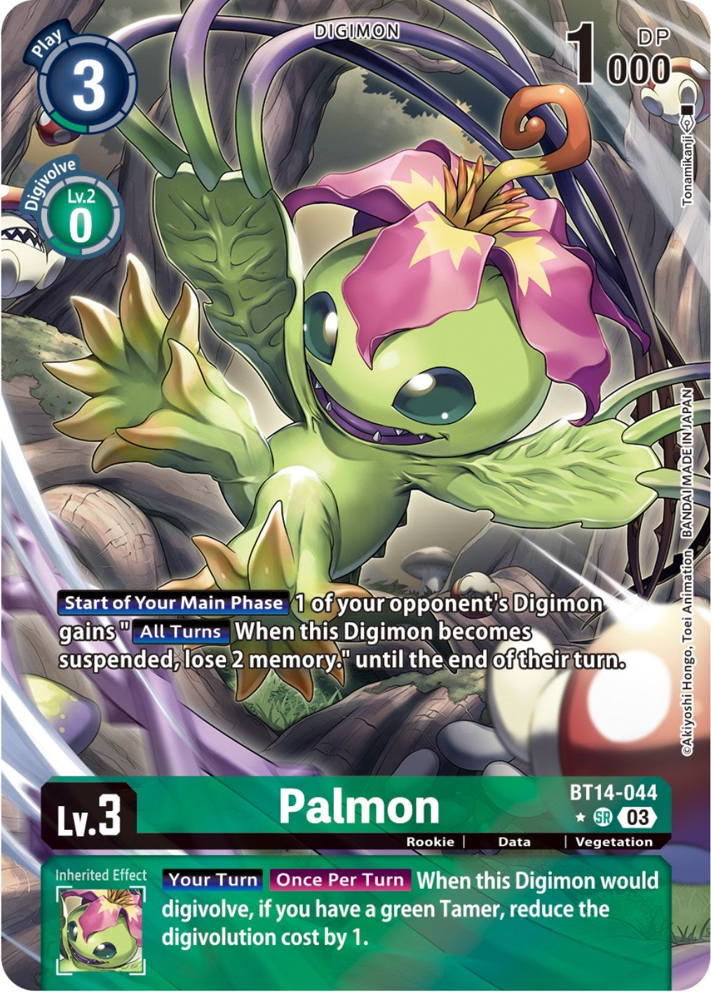 Palmon (Alternate Art) (14044) [BT14] - Digimon Card Game Single