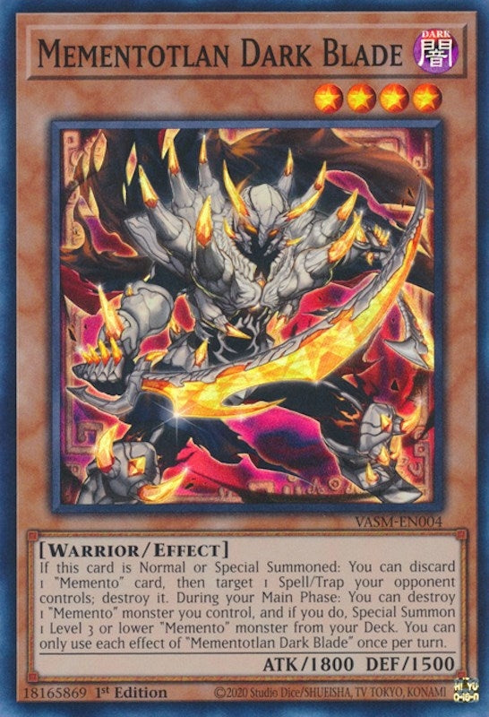 Mementotlan Dark Blade (4) (VASM) - YuGiOh Single
