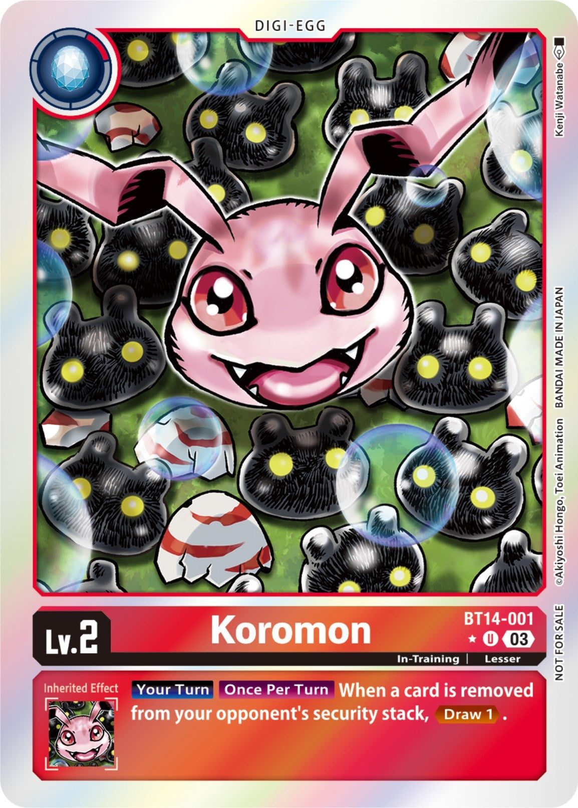 Koromon (Blast Ace Box Promotion Pack) (14001) [BT14] - Digimon Card Game Single
