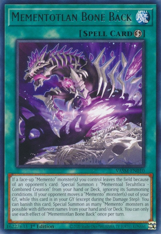 Mementotlan Bone Back (10) (VASM) - YuGiOh Single