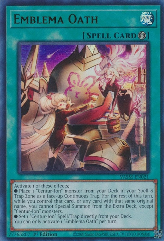 Emblema Oath (21) (VASM) - YuGiOh Single