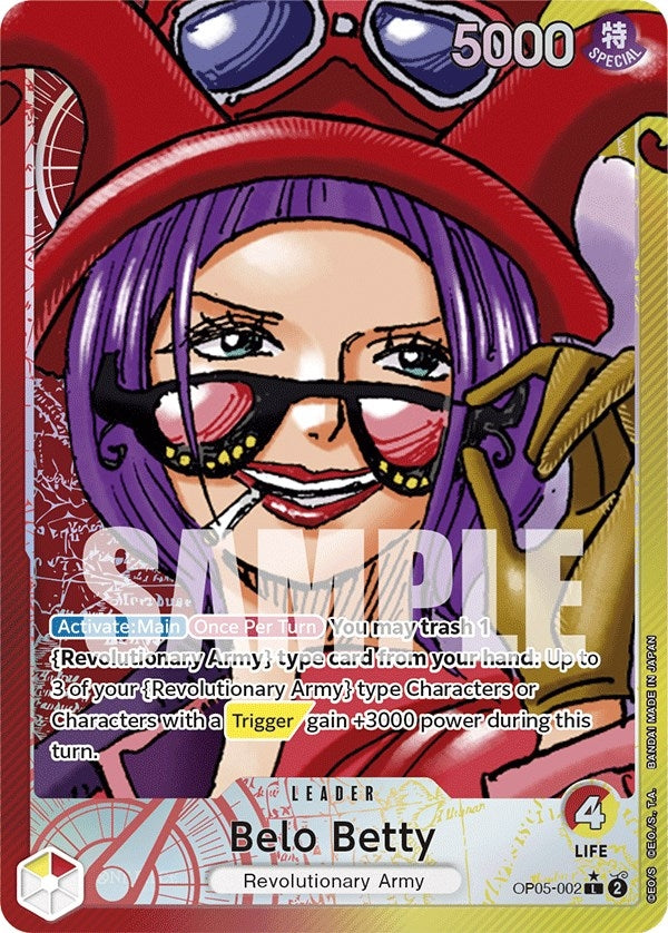Belo Betty (002) (Alternate Art) (5002) (OP05) - One Piece Card Game Single
