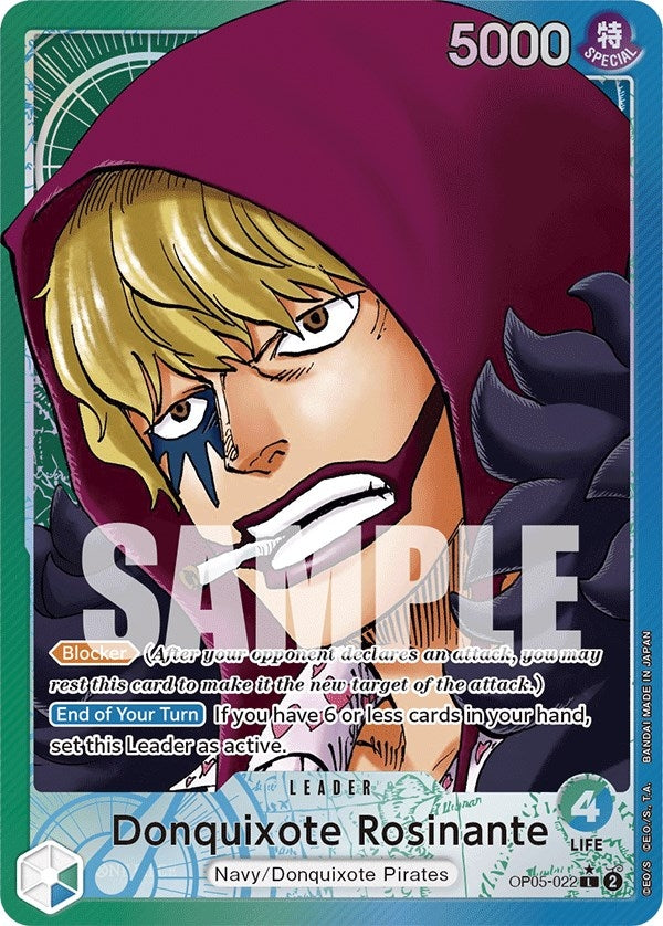 Donquixote Rosinante (022) (Alternate Art) (5022) (OP05) - One Piece Card Game Single