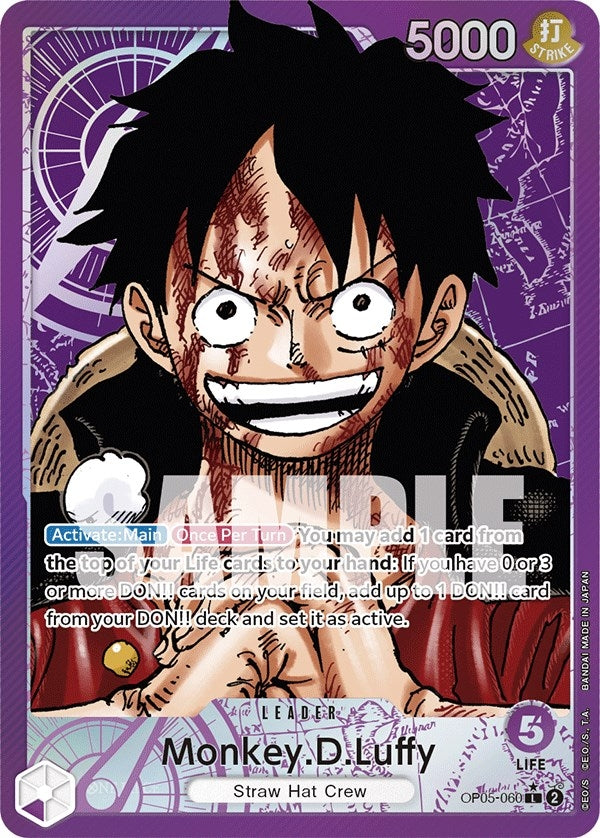 Monkey.D.Luffy (060) (Alternate Art) (5060) (OP05) - One Piece Card Game Single