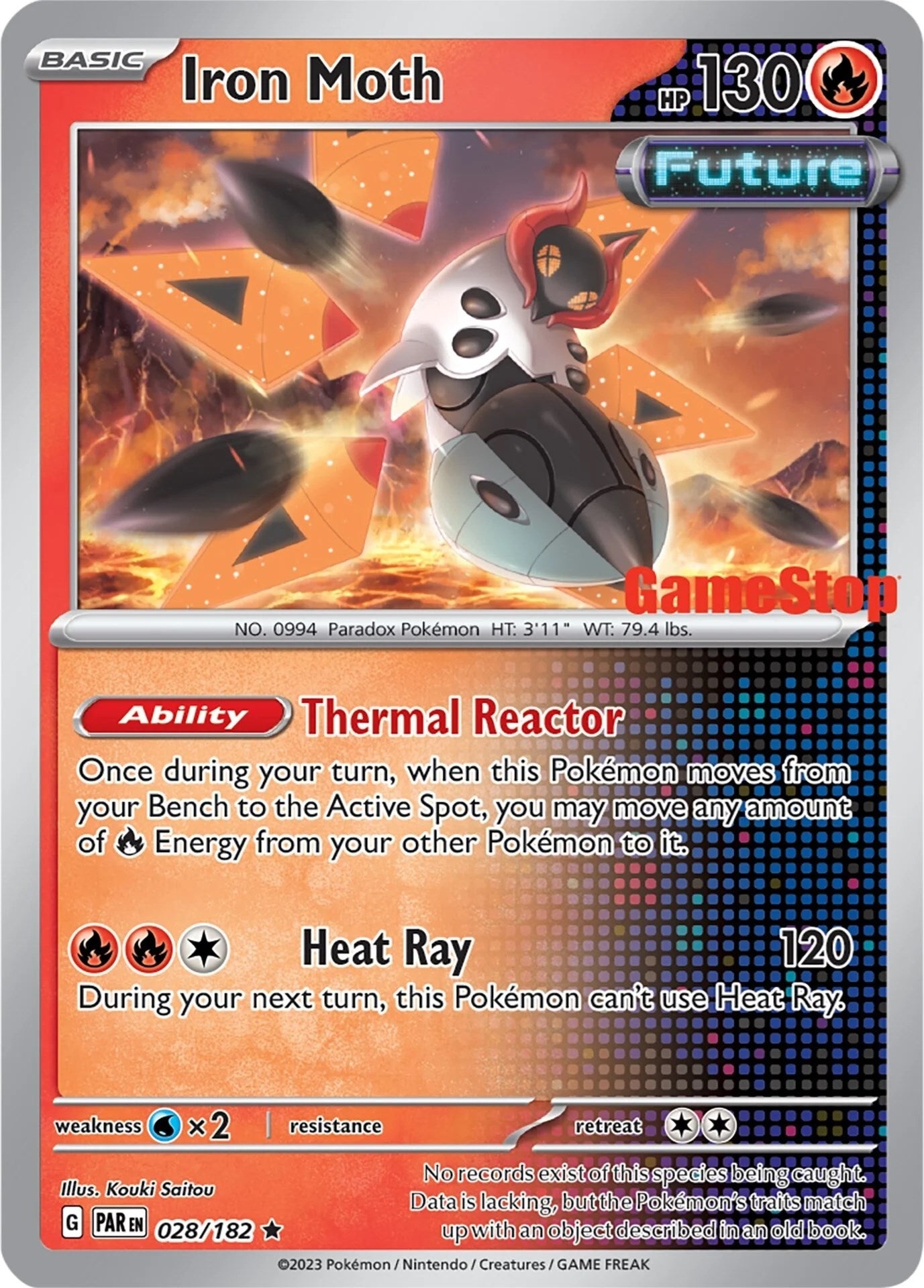 Image for Iron Moth - 028/182 (Gamestop Promo) (028/182) (Miscellaneous Cards & Products) - Pokemon