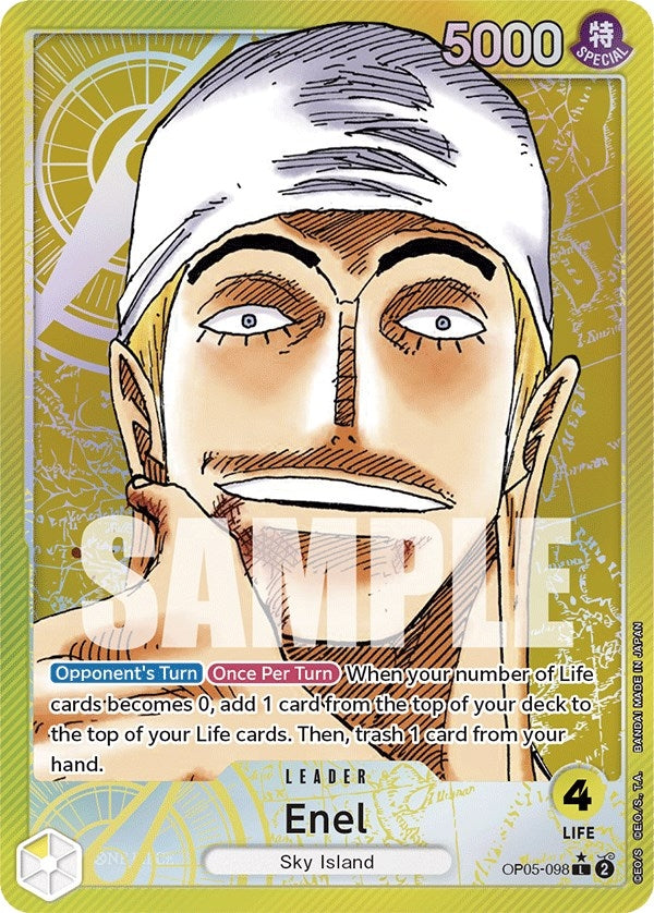 Enel (098) (Alternate Art) (5098) (OP05) - One Piece Card Game Single