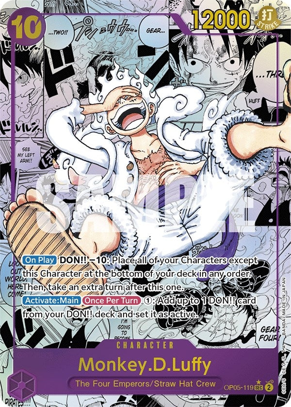 Monkey.D.Luffy (119) (Alternate Art) (Manga) (5119) (OP05) - One Piece Card Game Single