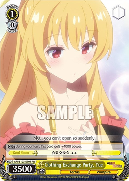 Clothing Exchange Party Yue (103101) - Weiss Schwarz Single