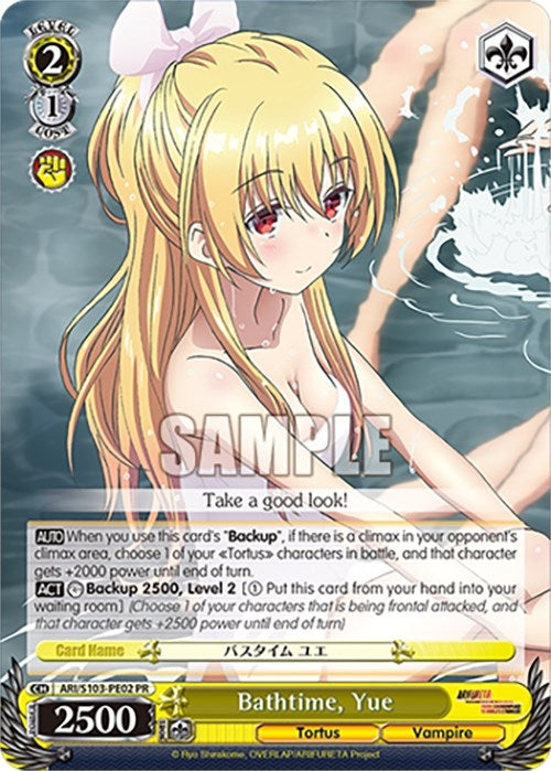 Bathtime Yue (10302) - Weiss Schwarz Single