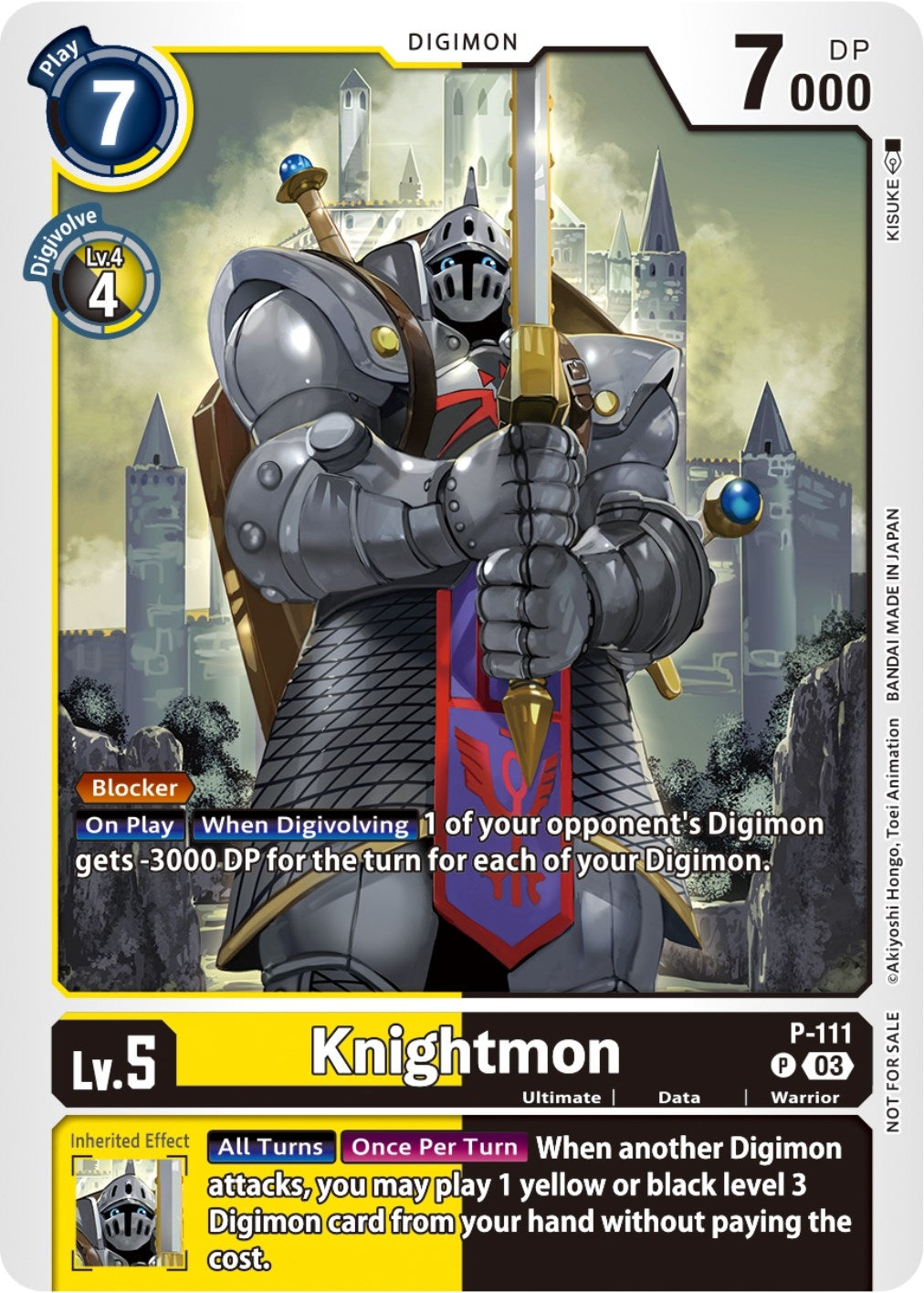 Knightmon - P-111 (3rd Anniversary Survey Pack) (111) [D-PR] - Digimon Card Game Single