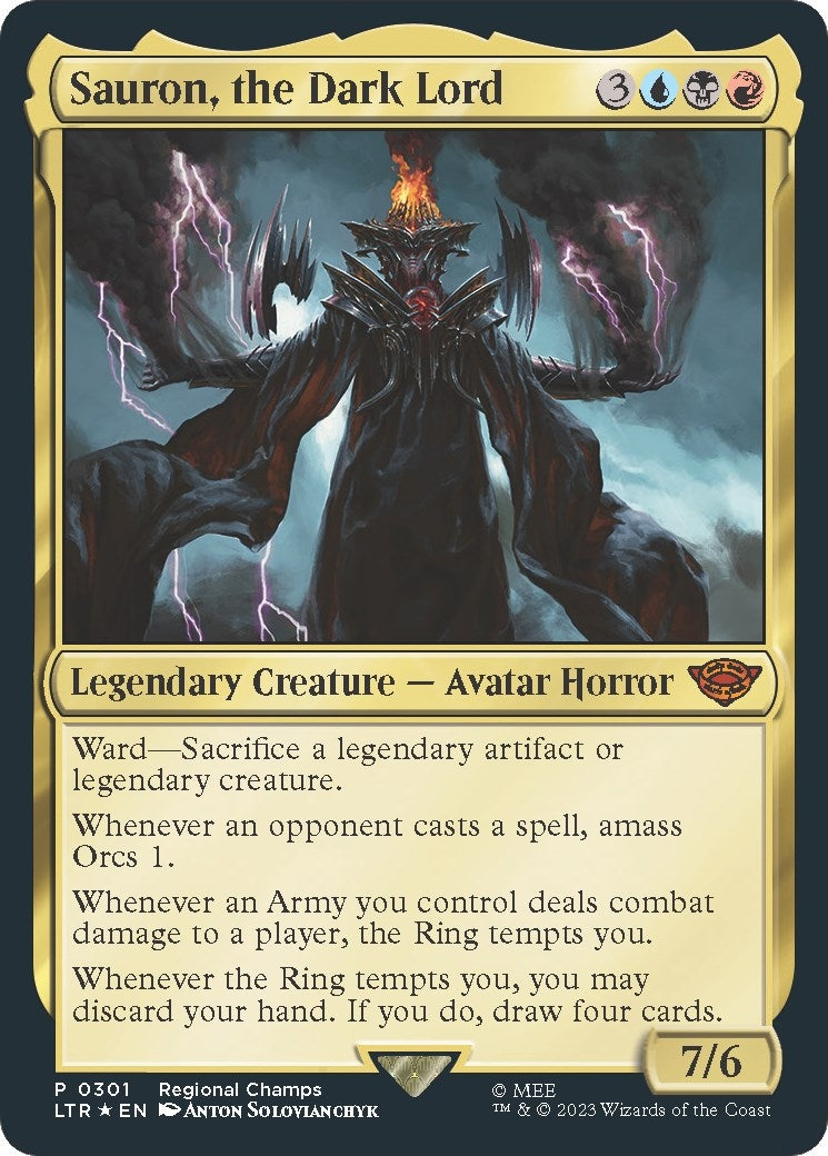Sauron the Dark Lord (301) [PTP] - MTG Single