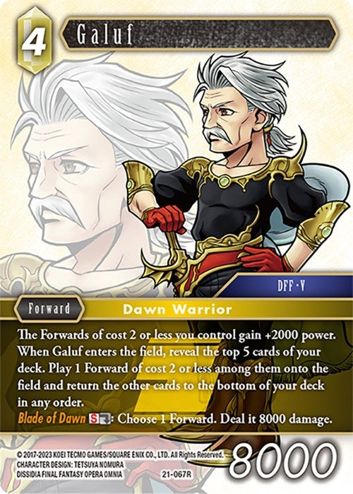 Galuf (21) [21] - Final Fantasy TCG Single