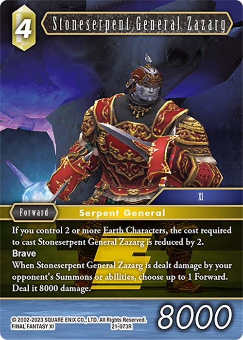 Stoneserpent General Zazarg (21) [21] - Final Fantasy TCG Single