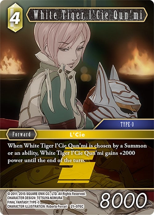 White Tiger l’Cie Qun’mi (21) [21] - Final Fantasy TCG Single