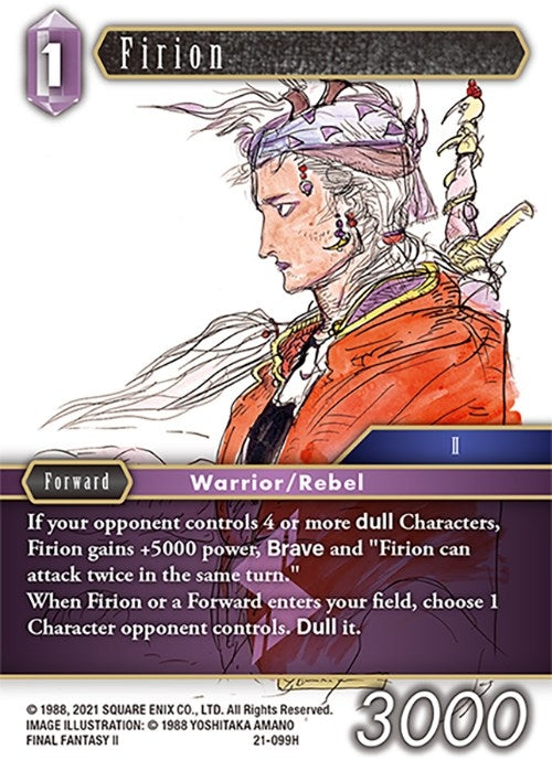 Firion - 099H (21) [21] - Final Fantasy TCG Single