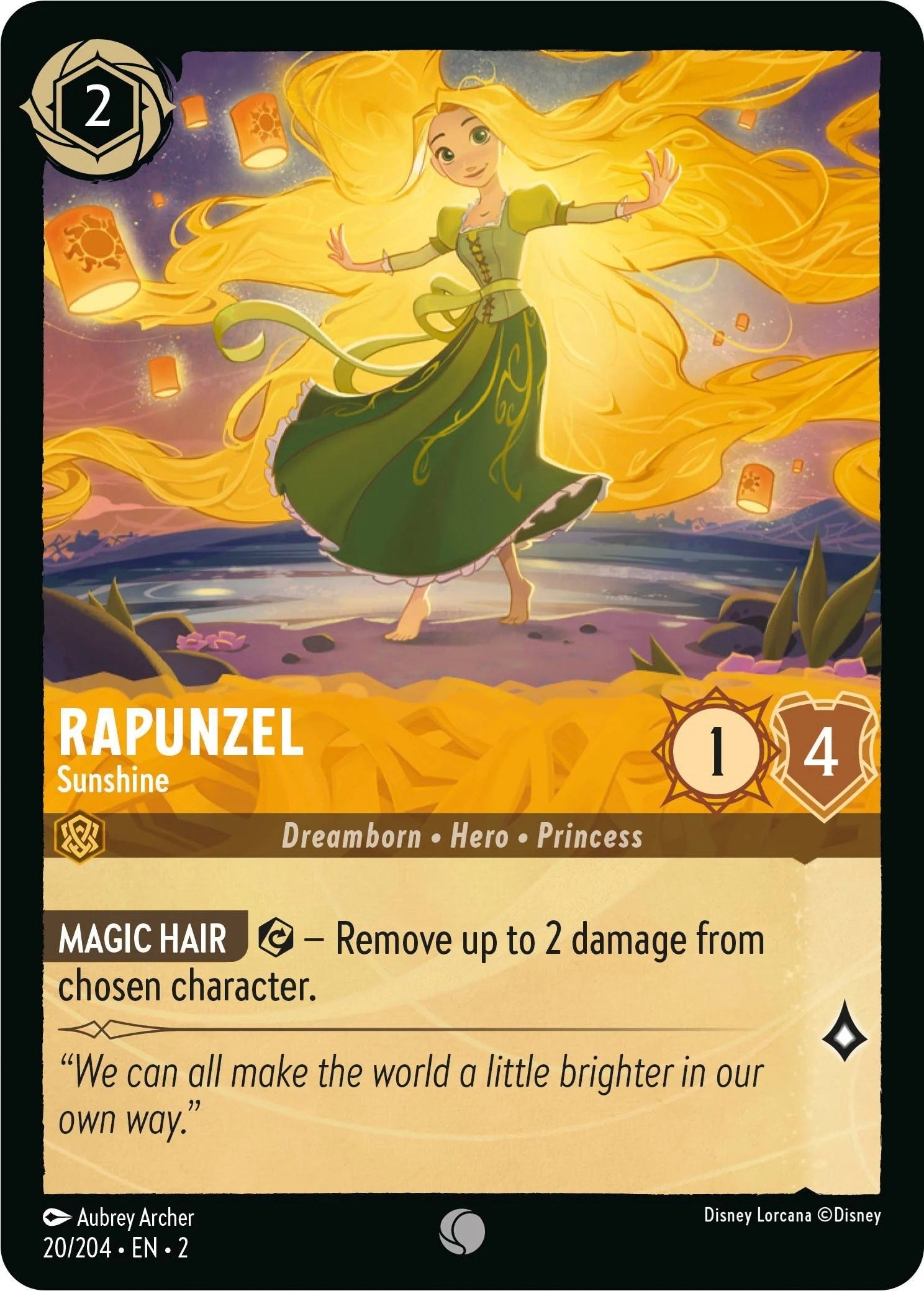 Rapunzel - Sunshine (20) (2) - Disney Lorcana Single