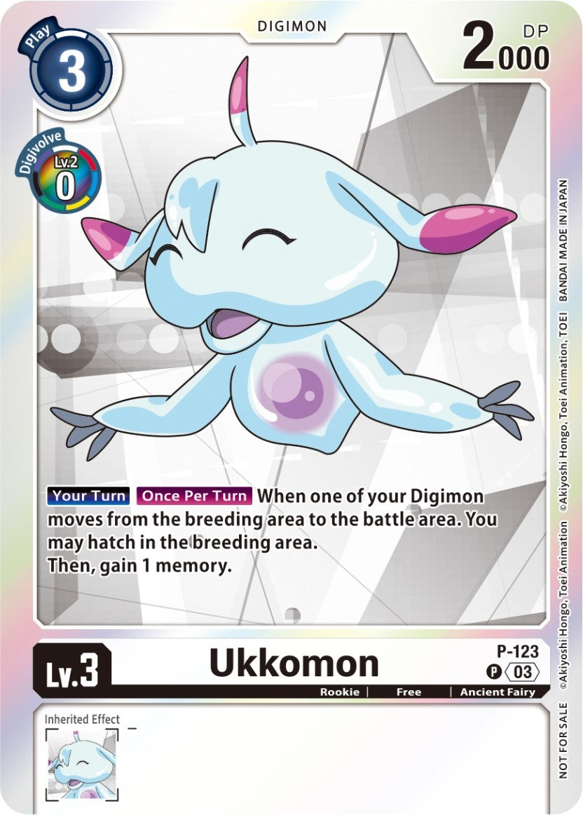 Ukkomon - P-123 (Tamer Party Pack -The Beginning- Ver. 2.0) (123) [D-PR] - Digimon Card Game Single