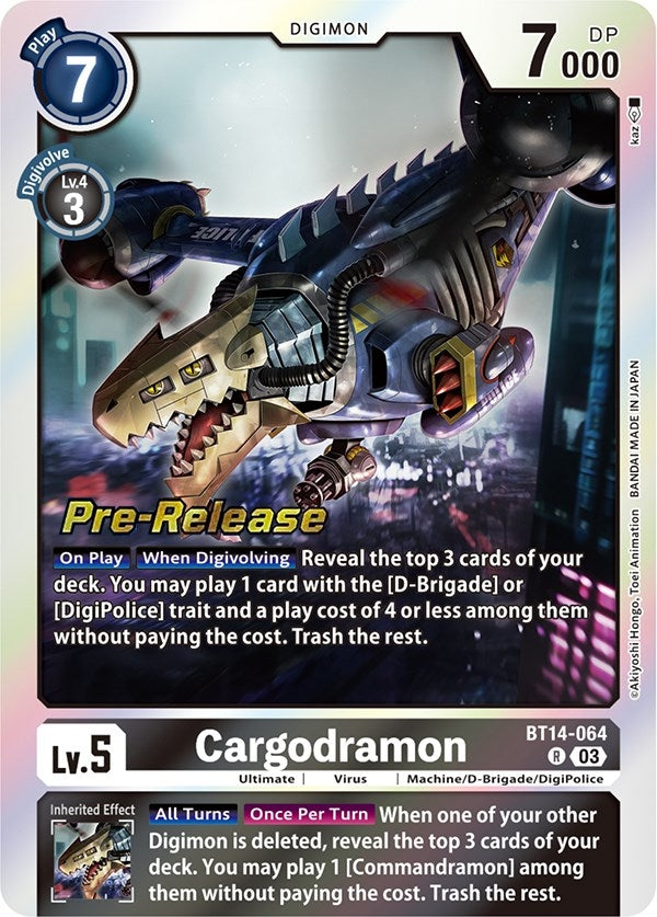 Cargodramon (14064) [BT14_PR] - Digimon Card Game Single