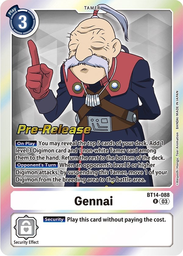 Gennai (14088) [BT14_PR] - Digimon Card Game Single