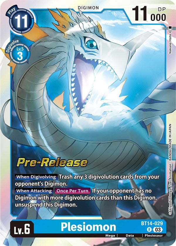 Plesiomon (14029) [BT14_PR] - Digimon Card Game Single