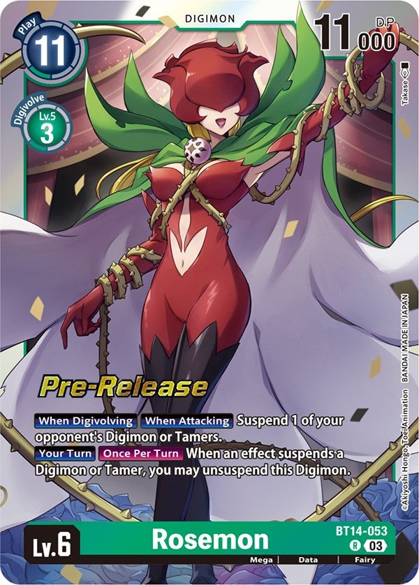 Rosemon (14053) [BT14_PR] - Digimon Card Game Single