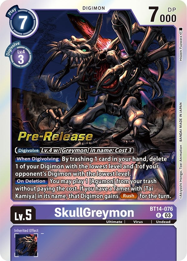 SkullGreymon (14076) [BT14_PR] - Digimon Card Game Single